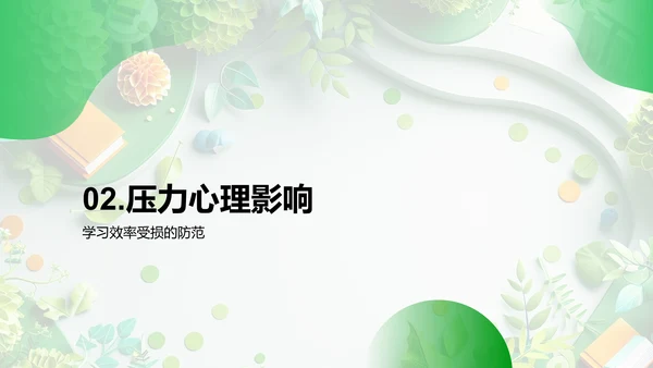 学习压力应对报告PPT模板