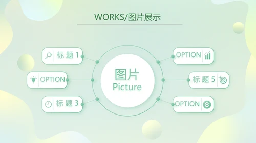 绿色清新公司产品介绍图片展示PPT动态模板