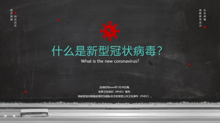 新冠病毒防护科普疫情防控PPT课件