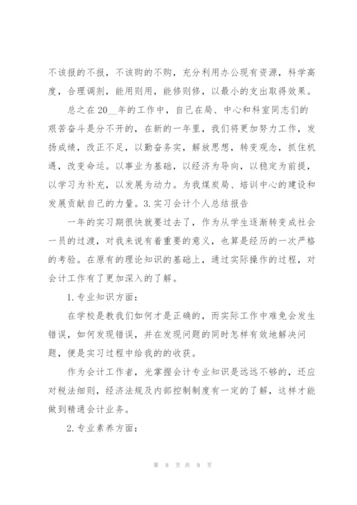 实习会计个人总结报告.docx