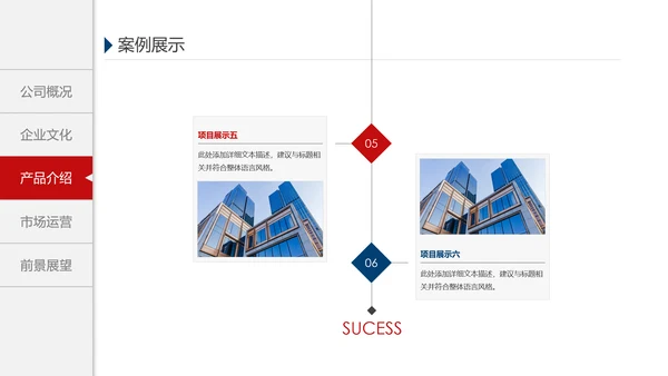 欧美风格企业宣传产品介绍PPT模板