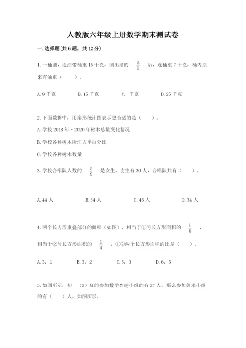 人教版六年级上册数学期末测试卷附参考答案【实用】.docx