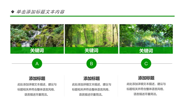 绿色环保世界湿地森林日动态PPT模板