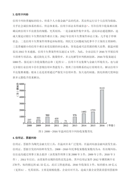 国际金融危机以来温州金融纠纷态势研究.docx