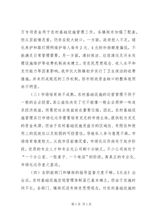 农村基础设施管理调研报告.docx