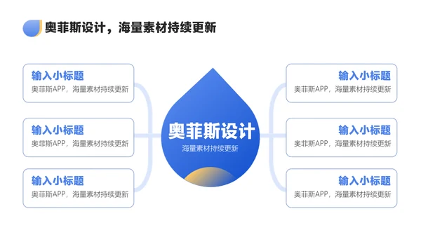 蓝色渐变风教学通用课程展示