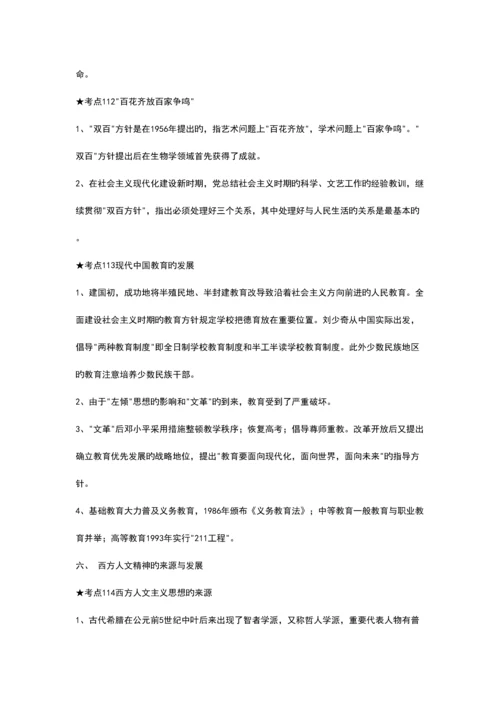 2023年高中历史必修三知识点精华汇总.docx