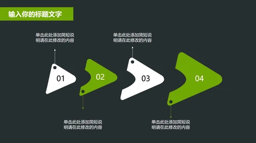 黑绿商务风年终总结汇报PPT模板