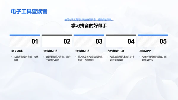 拼音学习与运用课件PPT模板