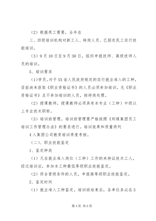 职业技能鉴定工作计划 (2).docx