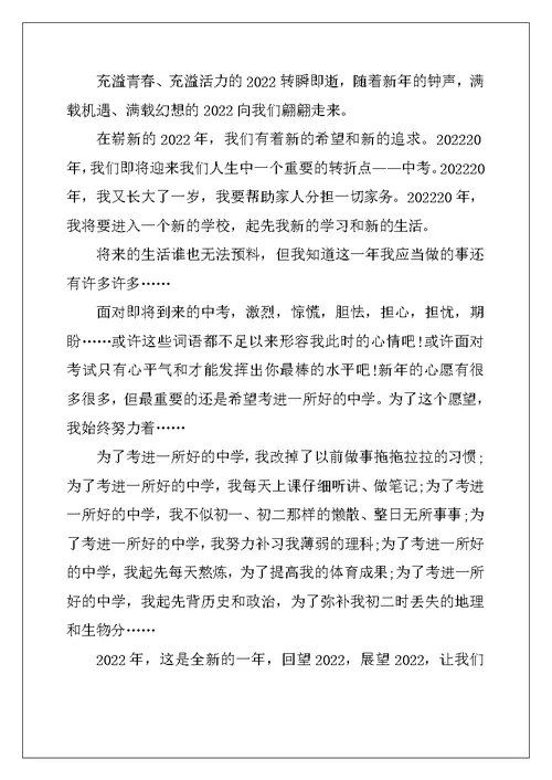 2022年关于再见2022你好2022话题作文