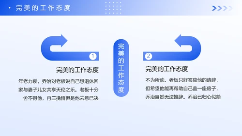 蓝色企业新员工入职心态培训PPT模板