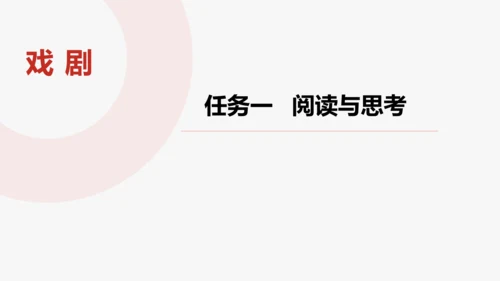 步入戏剧世界   领略艺术魅力—— 九下第五单元活动·探究 课件（共30张PPT）