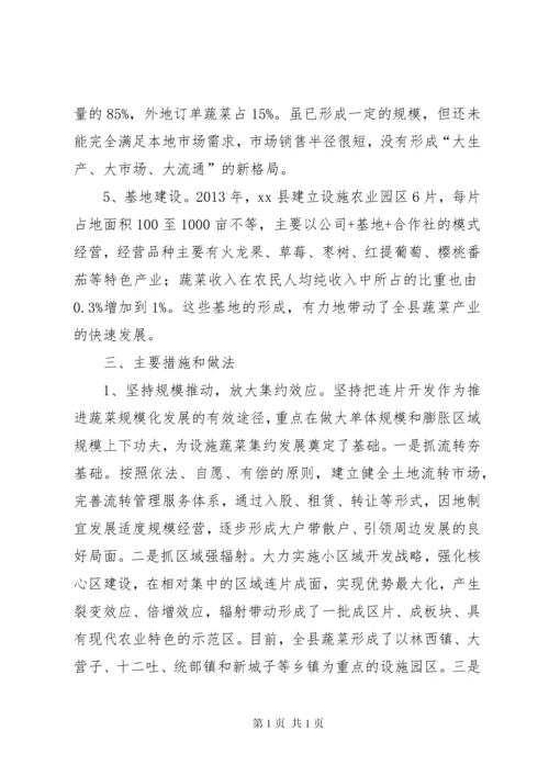 关于县设施蔬菜产业发展情况调研报告.docx