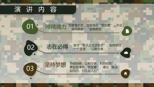 迷彩风部队军事个人工作总结汇报PPT