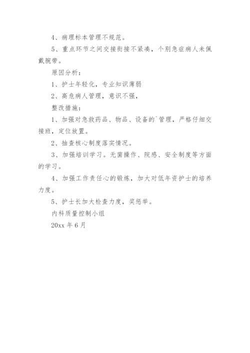 护理质量管理小组半年工作总结.docx