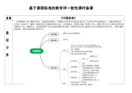 【大单元】5.精读引领课：《中国美食》   教学设计