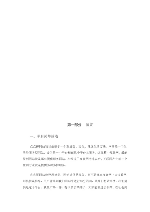 网站综合项目商业专题计划书.docx