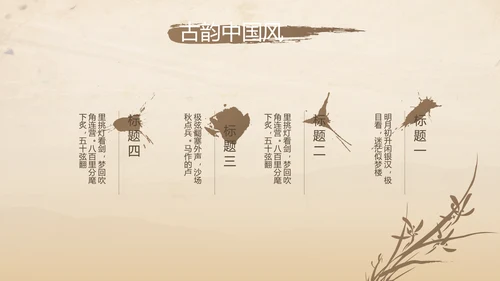 古香古色中医科年终总结报告动态PPT模板