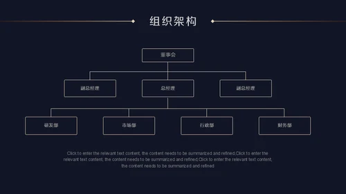 深蓝质感企业招聘通用PPT模版