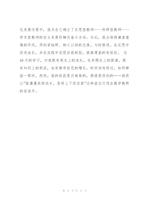 教师培训跟岗学习总结.docx