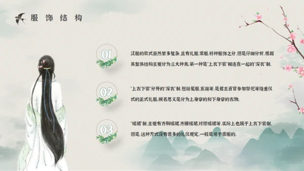 汉服文化知识宣传通用PPT课件模板
