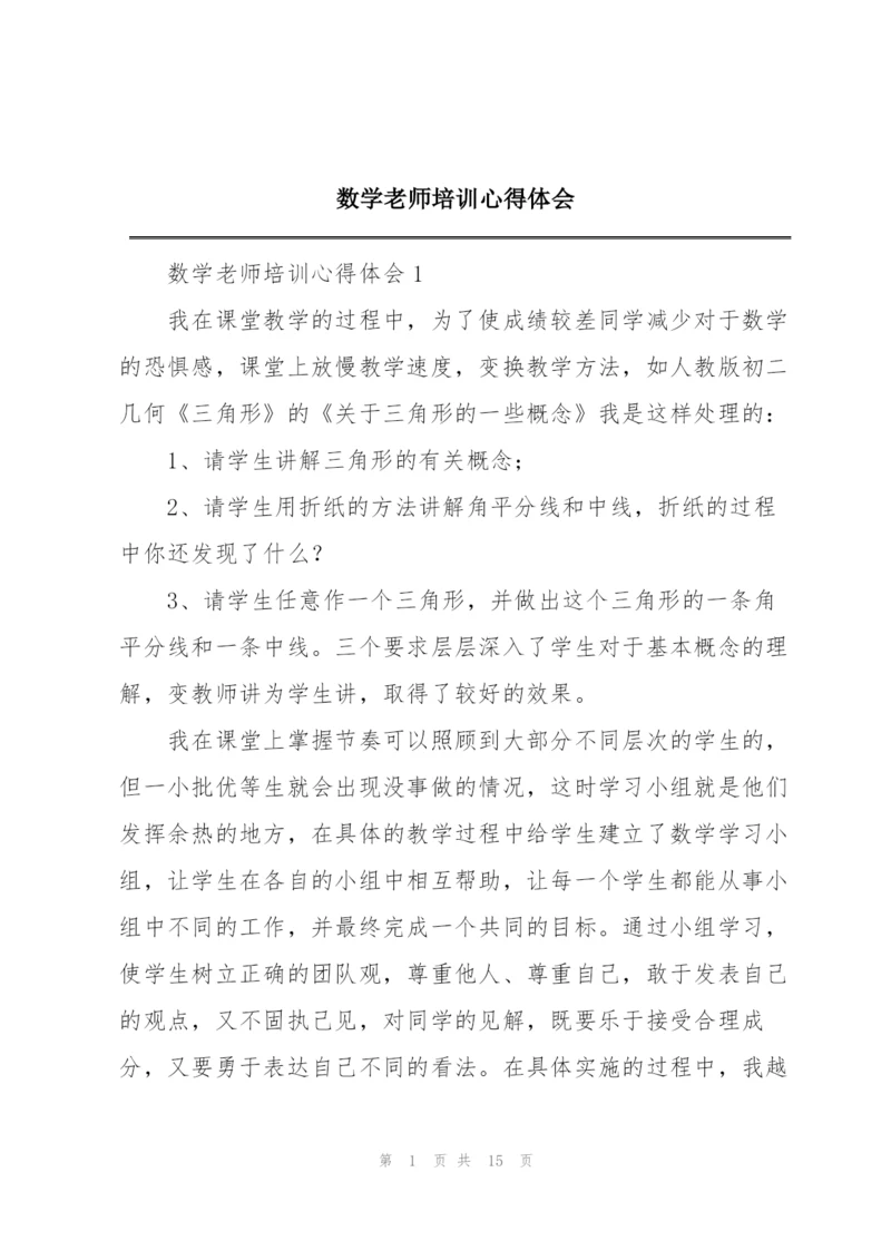 数学老师培训心得体会.docx