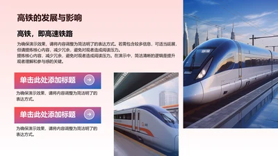 发展与影响-高铁PPT