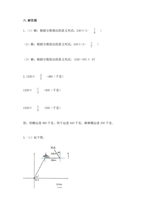 人教版六年级上册数学期中测试卷精品【典优】.docx