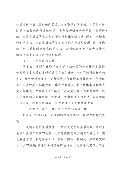 石油系统：基层党建工作经验材料.docx