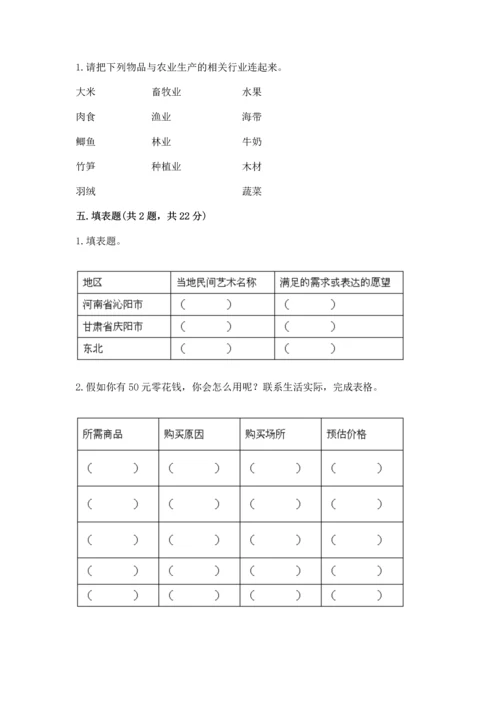 2023部编版四年级下册道德与法治期末测试卷精品加答案.docx