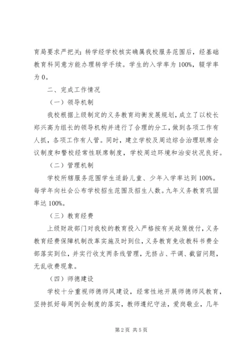 小学义务教育均衡发展自查报告 (5).docx