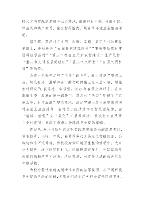 村环境卫生整治活动简报.docx