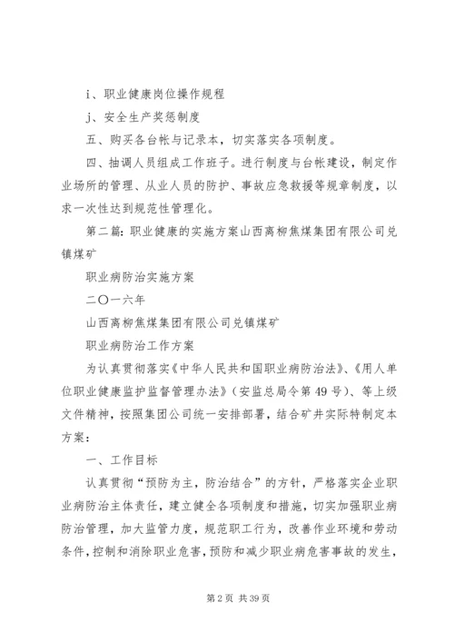 职业健康安全实施方案.docx