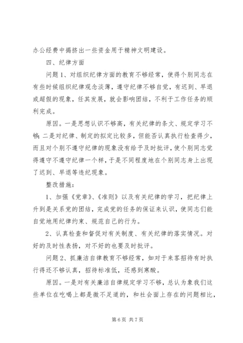 安全生产监督管理局局长党性分析材料 (4).docx