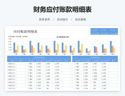 财务应付账款明细表