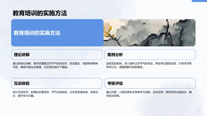 二十四节气立冬PPT模板