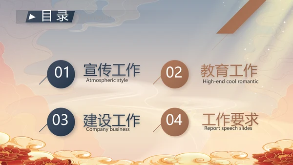 党风廉政党课教育年终工作总结PPT