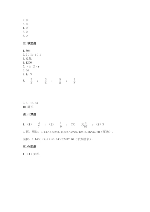 2022六年级上册数学期末测试卷及完整答案【网校专用】.docx