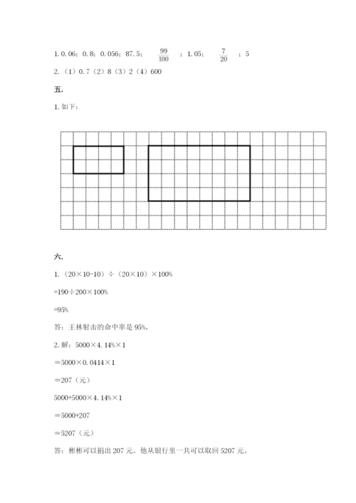 人教版六年级数学下学期期末测试题及答案（真题汇编）.docx