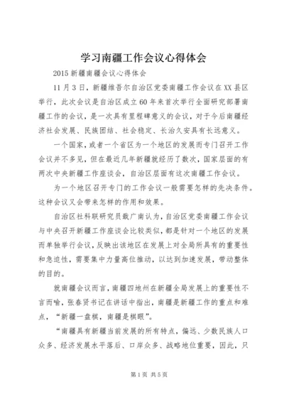 学习南疆工作会议心得体会 (5).docx