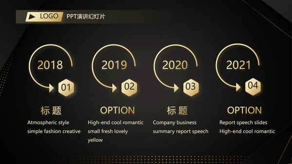 高端尊贵工作汇报计划商务动态PPT