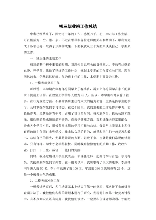 初三毕业班工作总结.docx