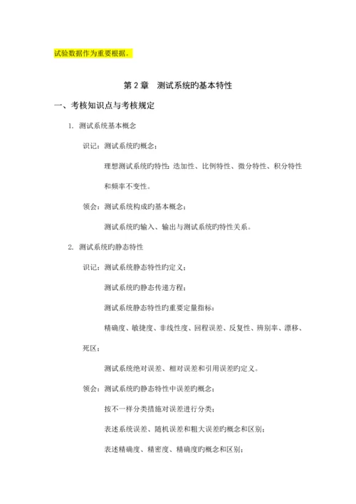 2023年全国自学考试机电一体化技术测试技术复习资料.docx