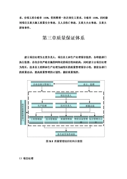 危险性较大工程质量监管计划模板