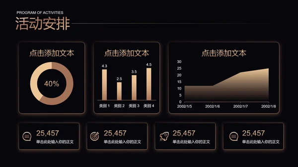 褐色渐变科技风通用营销策划PPT演示模板