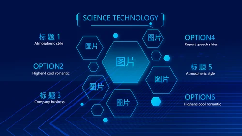 蓝色AI人工智能科技商务动态PPT