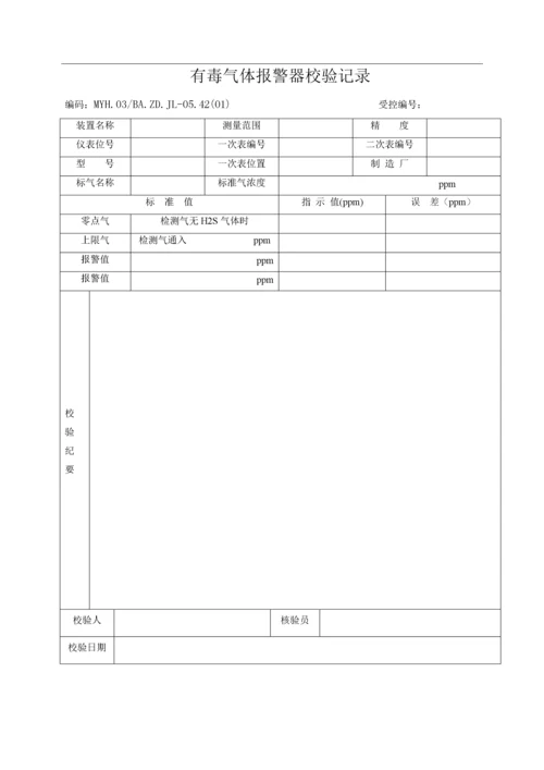 有毒及可燃气体报警器管理规定.docx
