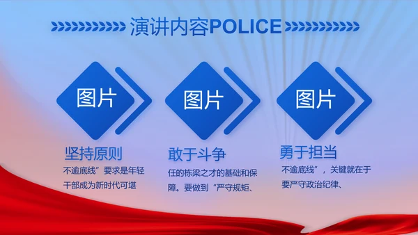 绿色大气公安年终工作总结计划PPT
