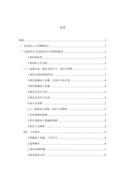 CA的杠杆优质课程设计专项说明书.docx
